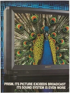 Vintage 2-Page Ad Panasonic Prism Television Monitor w/ Dome Sound System - 1990 - Picture 1 of 10