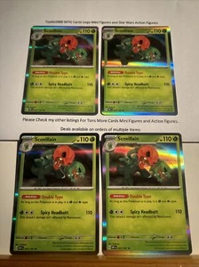 Pokémon JCC Scovillain 025/197 Llamas de Obsidiana Holo Raro (x4) - Imagen 1 de 2