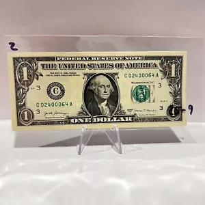 Series 2017A $1 Dollar Bill * Sequential Uncirculated 2 Note Lot (Lot 25-9) - Picture 1 of 1