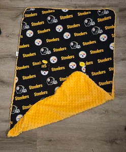 Baby Fanatic NFL Pittsburgh Steelers Babydecke Autositz Baldachin Bezug Schwarz Gelb - Bild 1 von 3