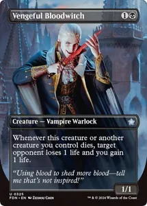 Borderless VENGEFUL BLOODWITCH x1 mtg NM-M Foundations 1 Unc - Bild 1 von 1