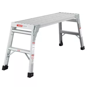 ANSI-Certified 225lbs Aluminum Folding Work Platform, 40" Portable Bench Ladder - Picture 1 of 7