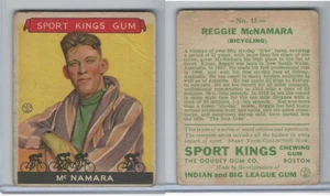 R338 Goudey, Sport Kings Gum, 1933, #15 Reggie McNamara, Bicycling - Picture 1 of 1