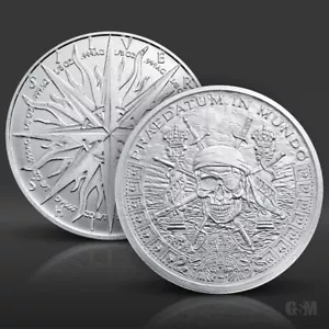 1 oz Pieces of Eight BU Silver Round - Picture 1 of 3