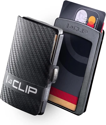 I-CLIP Original Mini Wallet mit Geldklammer Leder Geldbörse Premium Portemonnaie - Bild 1 von 4