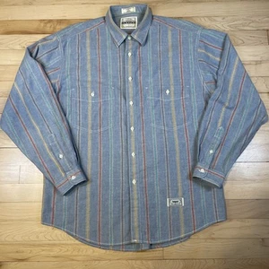 Vintage Levi's Silver Tab Button Down Shirt Long Sleeve Made In USA - Picture 1 of 8