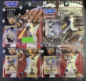 Startaufstellung NY Yankees Mantle, Gehrig, Ruth - 4 Stück - Bild 1 von 1