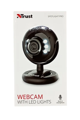 Trust 16428 - Webcam w. LED Light- Spotlight Pro - USB - Windows 10,8,7 - Black - Bild 1 von 3