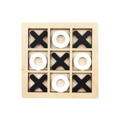 Новая настольная игра Tic Tac Toe из массива дерева идеально подходит для семейных развлечений и заднего двора Ente - Изображение 1 из 4