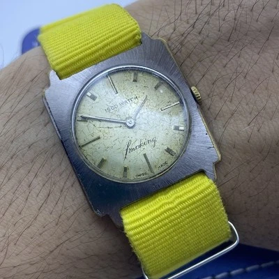 Reloj unisex estilo Art Deco ISCO vintage años 50 suizo cuerda manual caja cuadrada Foto 1 de 4