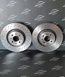 Coppia Dischi Anteriori Brembo Forati 305x28 Per Abarth 500/695 Competizione - Foto 1 di 3