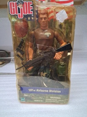 Figura de acción GI Joe 101st Airborne Division 2002 de colección Hasbro 2002 ¡Pelo oscuro! Foto 1 de 4