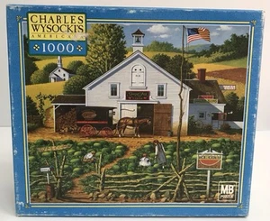 Charles Wysocki Catchin' Bugs 1000 Piece Puzzle Hasbro Milton Bradley - Picture 1 of 7