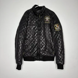 Ed Hardy Designs Steppjacke schwarz Christian Audigier Reißverschluss XL �� - Bild 1 von 7