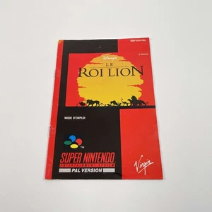 Super Nintendo Manual El Rey León FRA Muy Buen Estado - Bild 1 von 7