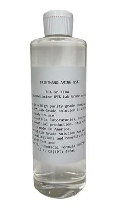 TRIETHANOLAMINE  85%   TEA or TEOA  16oz Bottle - Image 1 of 3