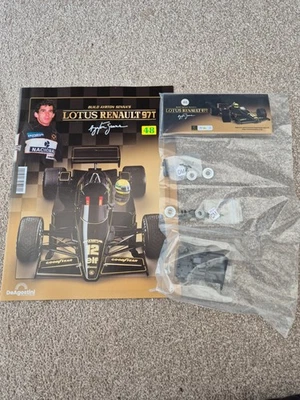 1/8 DEAGOSTINI COSTRUIRE IL 1985 LOTUS RENAULT 97T AYRTON SENNA F1 AUTO PROBLEMA - Immagine 1 di 3