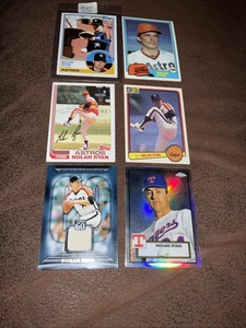 Nolan Ryan 6 Karten 1981-1982x2 1983 Mint, 2011 Topps 60 Relic, 2021 Topps Refra - Bild 1 von 12