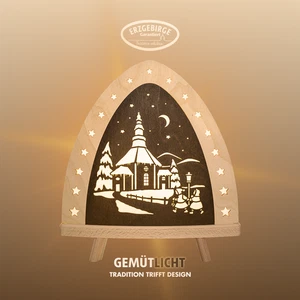 WEIGLA - LED lámpara decorativa Erzgebirge I Seiffen I decoración de Navidad I ambos lados - Imagen 1 de 4