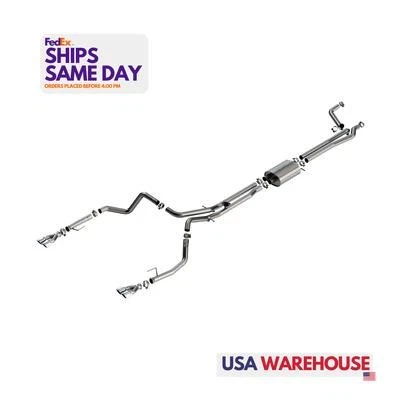 Borla 141001, Kit Fits 24- GM P/U 1500 Cat Back Exhaust Stainless Natural Perfor - Image 1 of 4