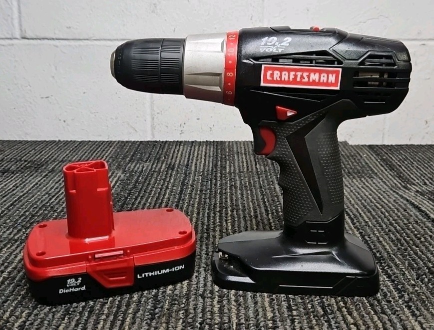 Lithium Ion 12 Volt Craftsman C3 Drill Brushed V Battery Included