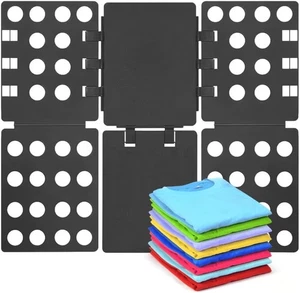Shirt Folding Board – Fast Laundry Folder Tool Black - Bild 1 von 6