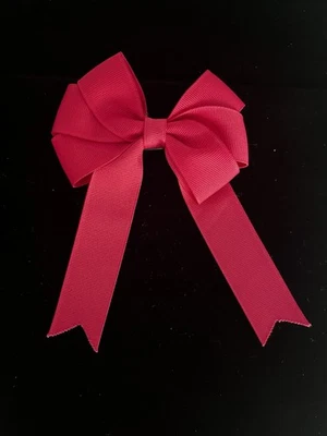 Clip Updo de lazo de pelo cinta rosa grande vintage Foto 1 de 4