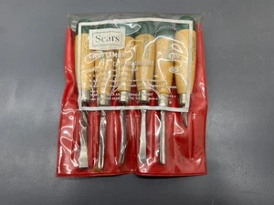 (E) VINTAGE CRAFTSMAN 9 3689 6-TEILIGES HOLZSCHNITZSET MIT ETUI SEHR GUTER ZUSTAND USA - Bild 1 von 5