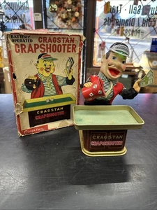 VINTAGE 1960er CRAGSTAN CRAP SHOOTER BATTERIE OVP ~ VERPACKT ~ FUNKTIONIERT - Bild 1 von 19