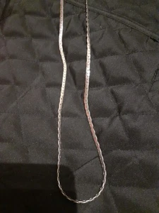 Collana Argento 925 Maglia Tipo Interlock LUNGA CIRCA 56cm - Foto 1 di 4