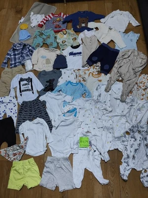 #479💙Huge Bundle Of Baby Boy Clothes 0-3-6months NEXT GEORGE PRIMARK FRED&FLO - Image 1 of 4