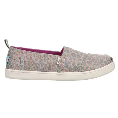 TOMS Alpargata Leopard Glitter Slip On  Toddler Girls Pink Flats Casual 10016867 - Image 1 of 4