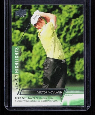 Viktor Hovland 2024 Upper Deck Golf #65 Season Highlights Debuts - Image 1 of 2