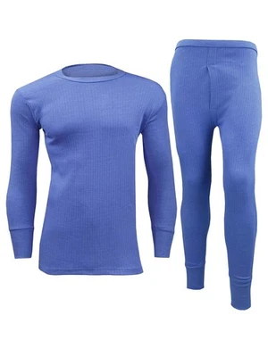 Hombre Largo Térmico Calzoncillos Top Camiseta Pantalones Ropa Interior Set Full - Imagen 1 de 3