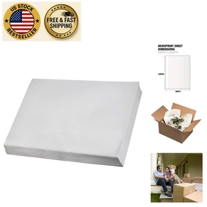 Large Pack of Recycled Packing Paper Sheets - 400 White Newsprint Sheets - Picture 1 of 8