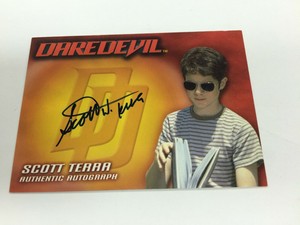 2003 Topps Dare Devil Trading Card Authentic Signature Card SCOTT TERRA 