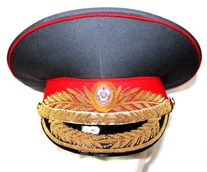 Authentic USSR Parade Militia / Police General Hat with Original Cap Badge #110 - Picture 1 of 8