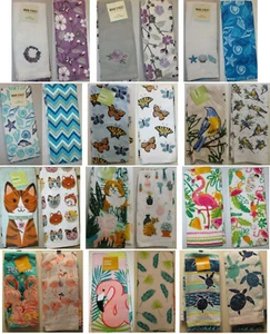 Set of 2 Decorative Kitchen Towels Spring Summer Fall Winter NWT 61 Designs/Sets - Picture 1 of 236