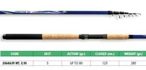 CANNA LINEAEFFE VINTAGE 390 80 G telescopica mt 3,90 pesca linea effe - Imagen 1 de 1