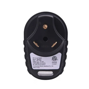 Probador de toma de corriente RV enchufe probador de receptáculos de 30 amperios analizador de circuito RV con LED - Imagen 1 de 12