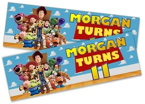 x2 Personalised Birthday Banner Toy Story Design Children Kid Party Decoration 2 - Picture 1 of 4