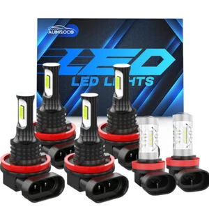 For Chevy Impala Limited LS LT LTZ 2014-2016 LED Headlights Hi/Low Fog Light Kit - Picture 1 of 19