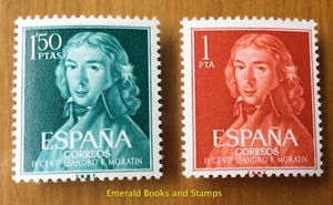 EBS Spain España 1961 - Leandro Fernández de Moratín - Goya - 1223-1224 MNH** - Picture 1 of 1