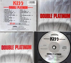 KISS *VG+* "DBL PLATINUM" 1987 CASABLANCA 824 115-2 M-1 EARLY PRESS CD - Foto 1 di 1