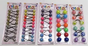 CHOOSE STYLE--GIRL'S HAIR PONYTAIL HOLDERS,BUBBLE - Picture 1 of 6
