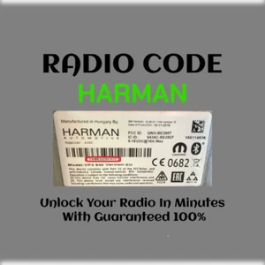 ANTI-THEFT HARMAN RADIO CODE SERIES UCONNECT6.5 VP4 940 A STEREO PINCODE SERVICE - Picture 1 of 5