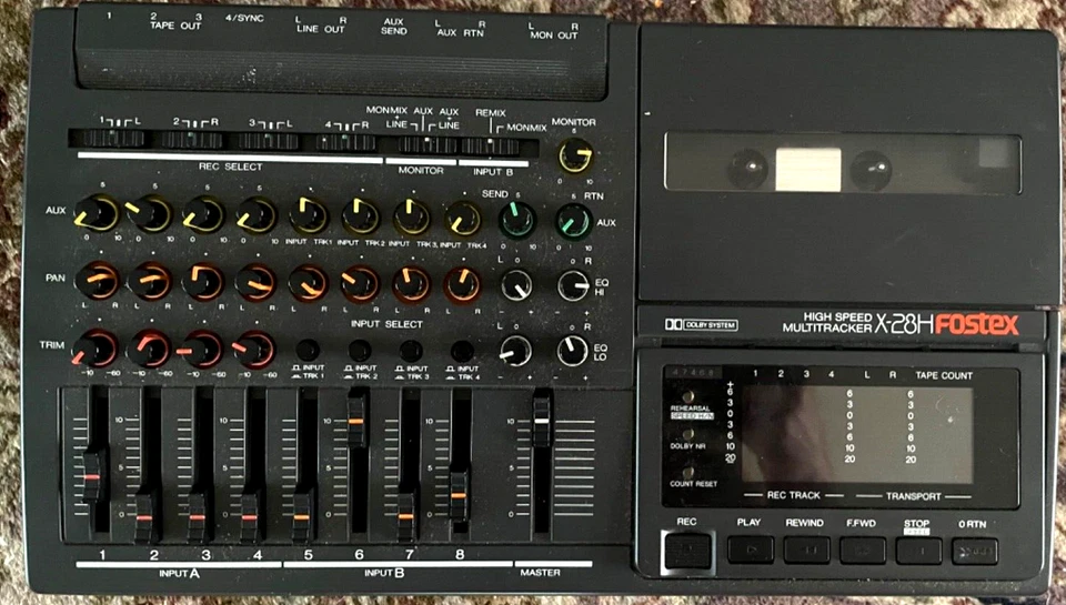 fostex x-28h cassette mulitrack recorder - Image 1 of 1