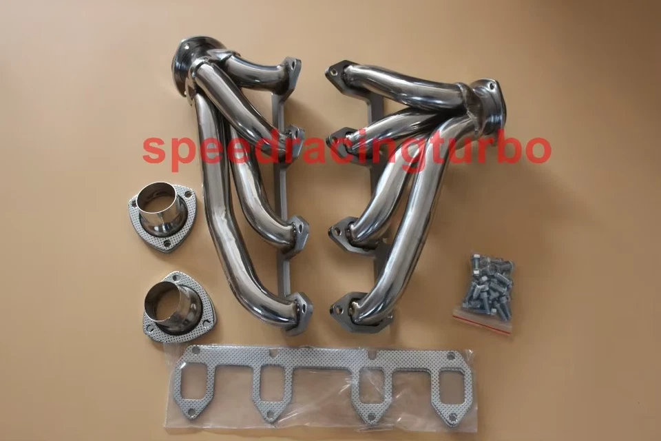 Stainless Shorty Hugger Exhaust Headers for Ford Big Block FE 330/360/390/428 Foto 1 de 2
