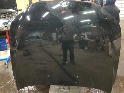 **NO SHIPPING** 2008 BMW 528i E60 HOOD, BLACK (COLOR CODE: 668) - Image 1 of 2