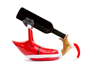 Canard Bois Weihnachtsente Range-Bouteilles Environ 30 CM Long (Offre Sans Déco) - Bild 1 von 4
